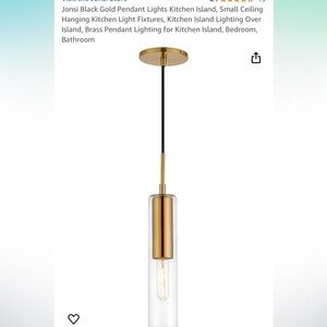 Gold small hanging ceiling light